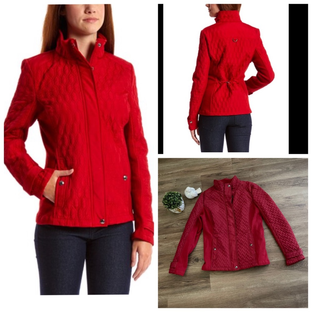 Weatherproof Women's Red Quilted Jacket